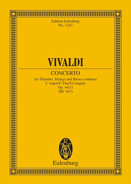 Vivaldi: Concerto C major Opus 44/11 RV 443 / PV 79 (Study Score) published by Eulenburg